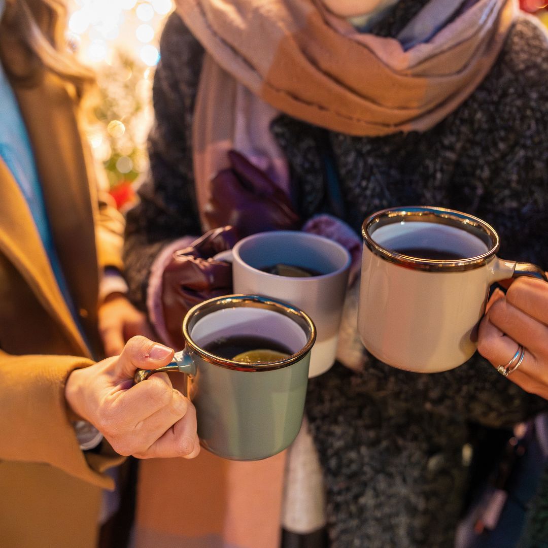 proosten met glühwein