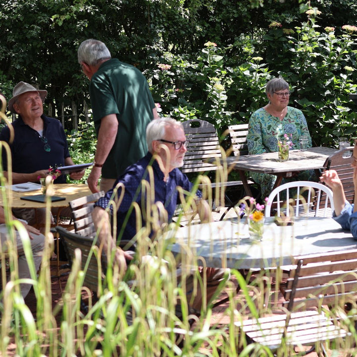 lunchen op terras
