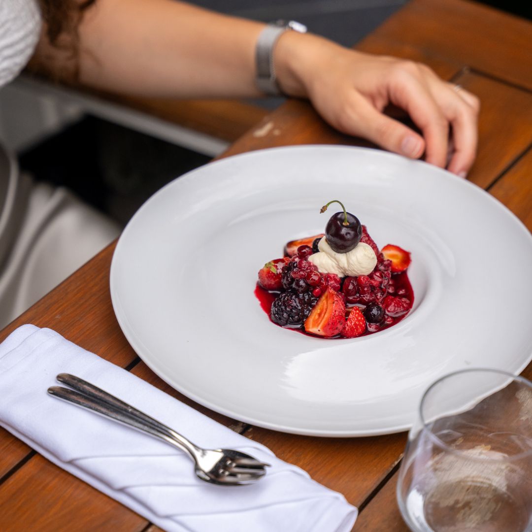 Dessert bij Savoré in Roermond