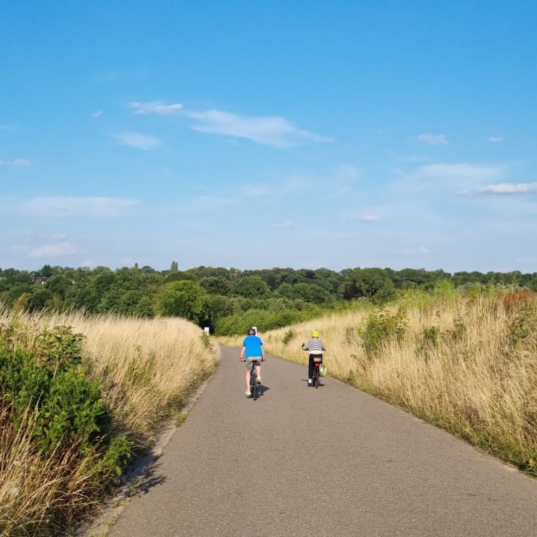 Fietsen op de parkstadroute