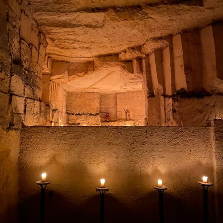 Rondleiding & Trappistenproeverij in de grotten van Maastricht