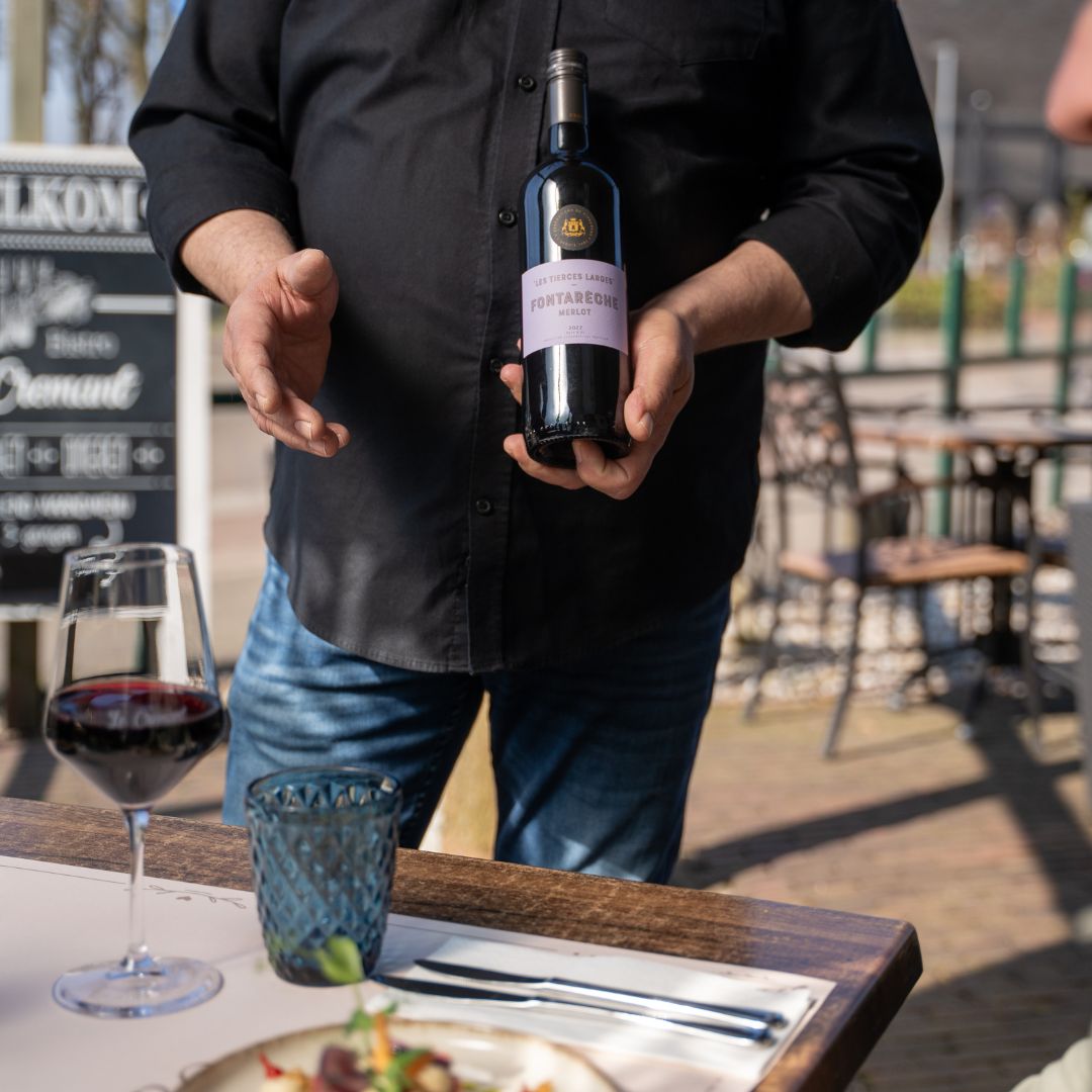 wijn bij Bistro Le Cremant in Schimmert