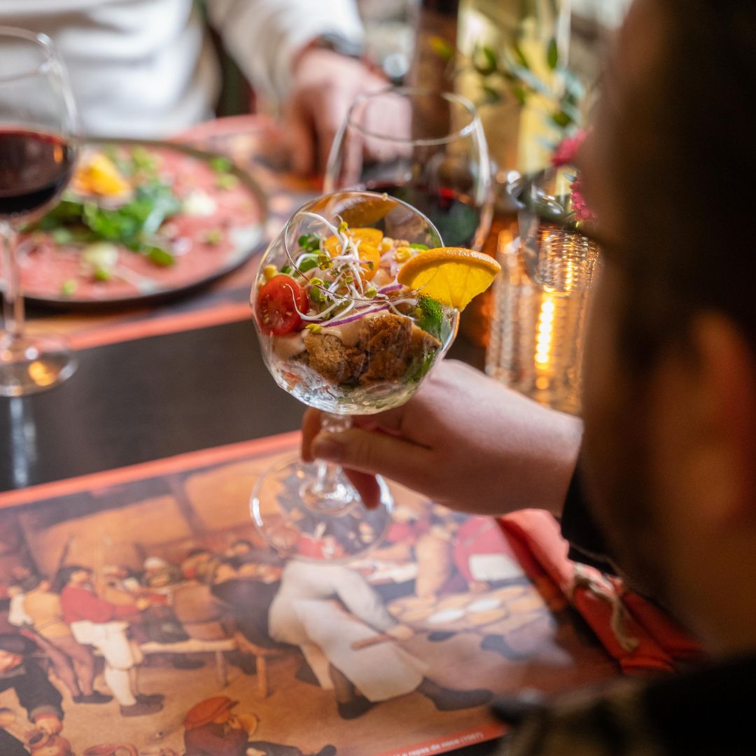 Diner bij Gasterij De Poort in Gulpen