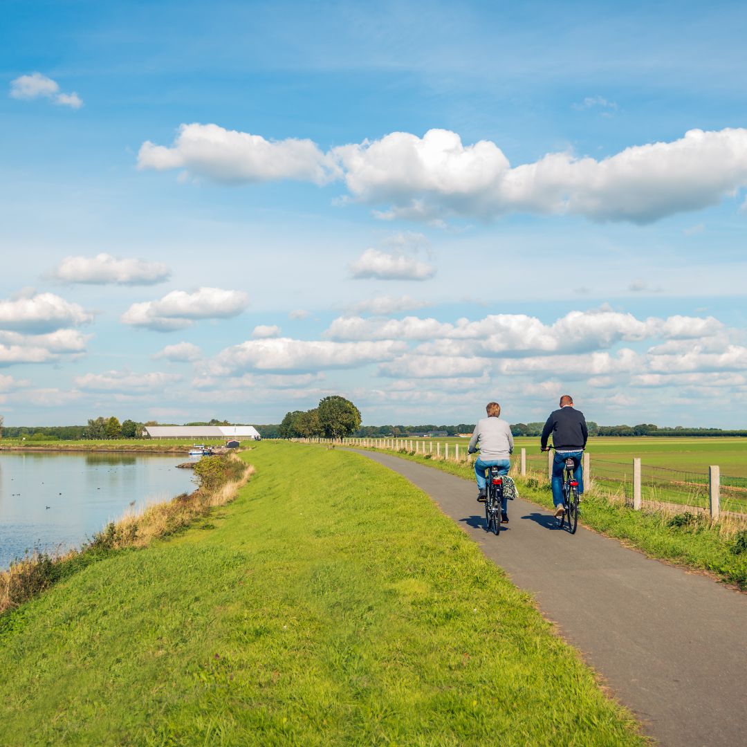 Fietsen bij water