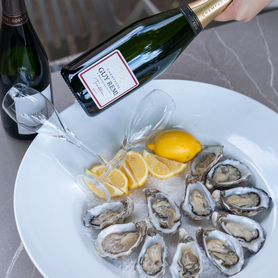 champagne en oesterproeverij