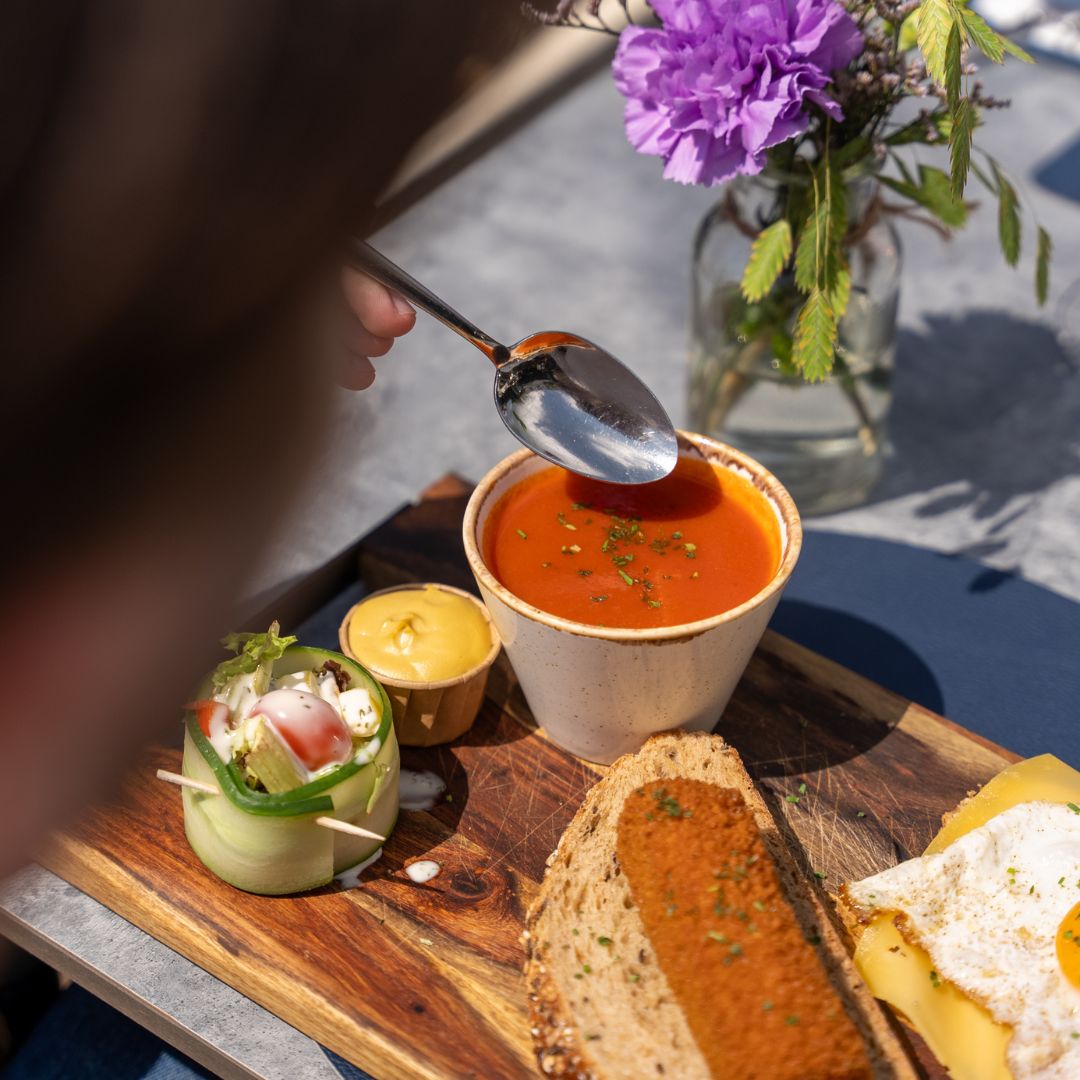 lunch bij Aan de bock