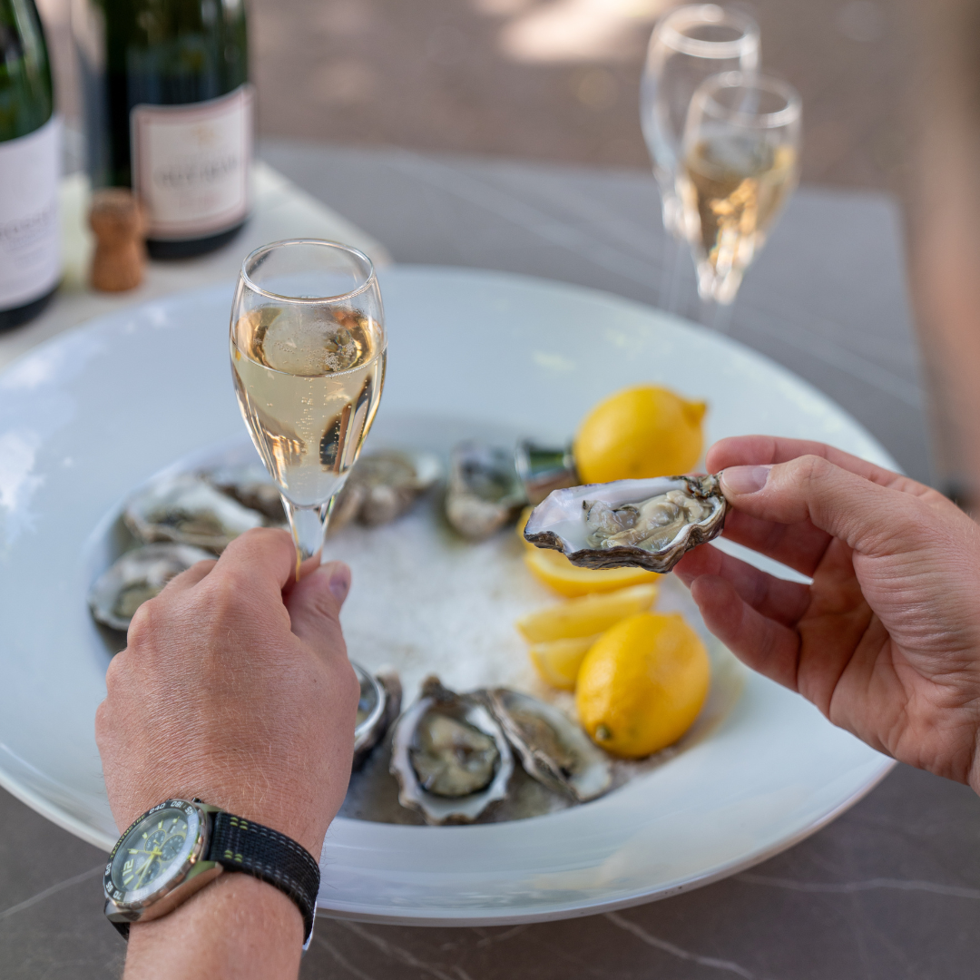 champagne en oesterproeverij