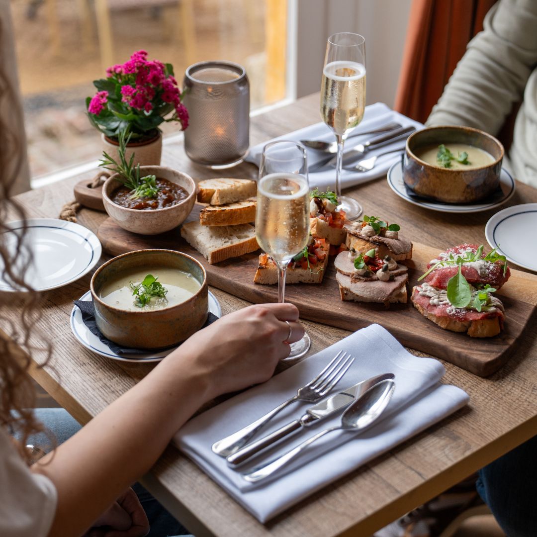 lunch bij Kasteel oost