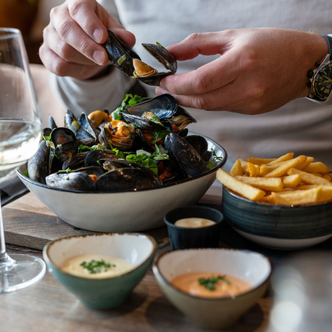 Mosselavond bij De Reünie in Eijsden