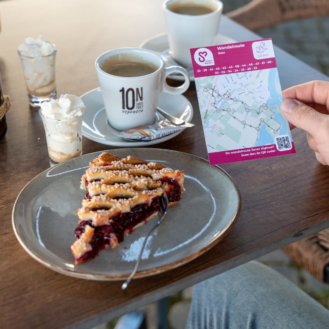 koffie en vlaai bij De Kompenie in Neer