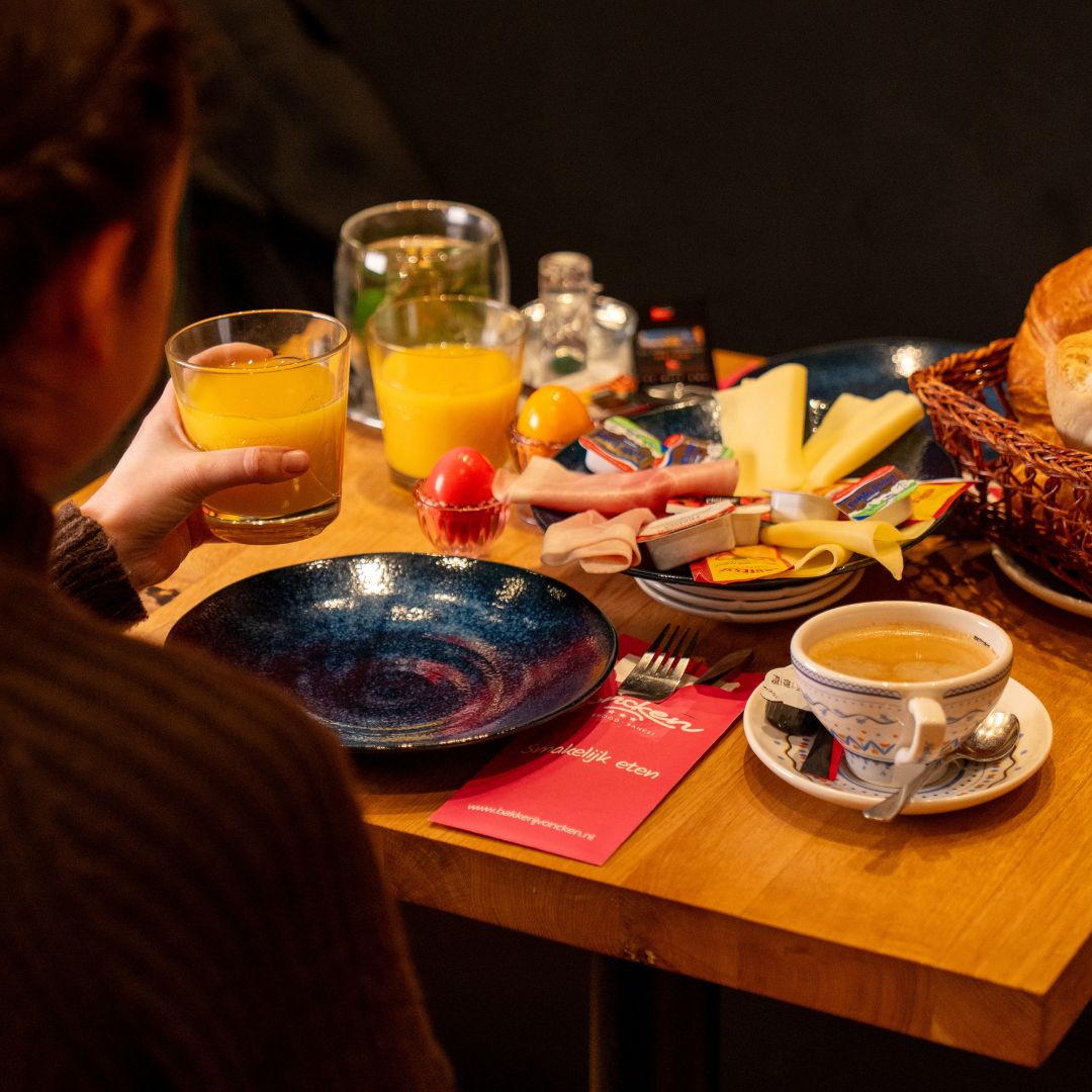 Ontbijt bij bakkerij Voncken