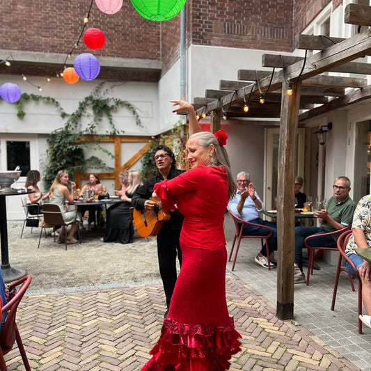 Spaanse danseres op de Spaanse avond bij Stadsherberg Ald Weishoès in Venlo