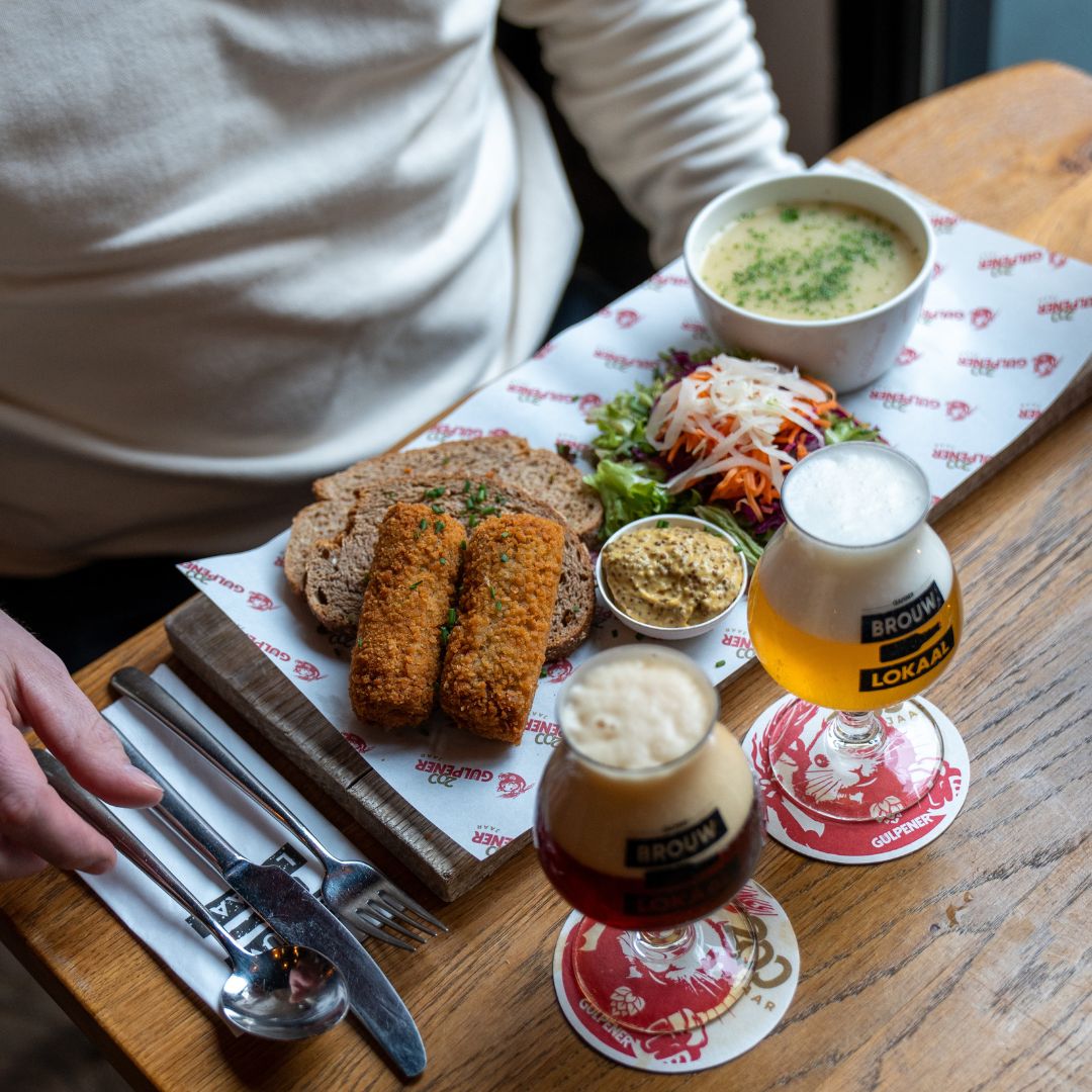 Lunch bij brouwlokaal gulpener
