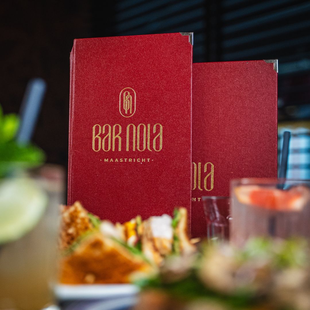 Menukaart bij Bar Nola in Maastricht