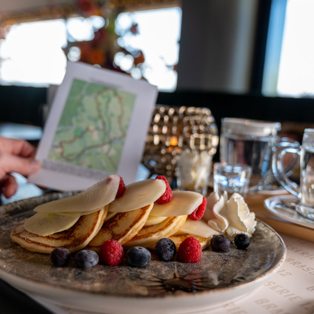 american pancakes bij Brasserie 12, in Camerig, Vijlen