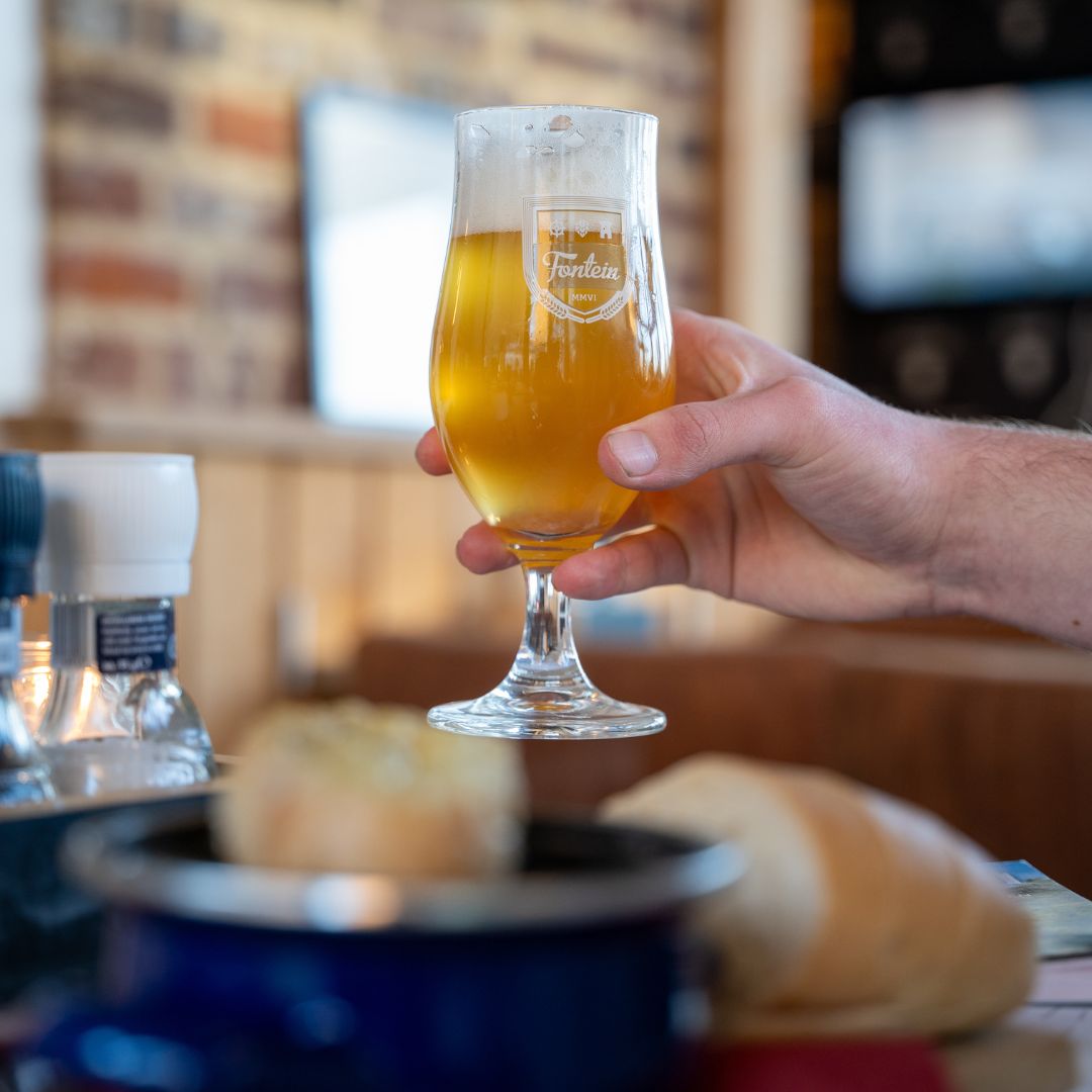 Bier bij De Fontein in Stein