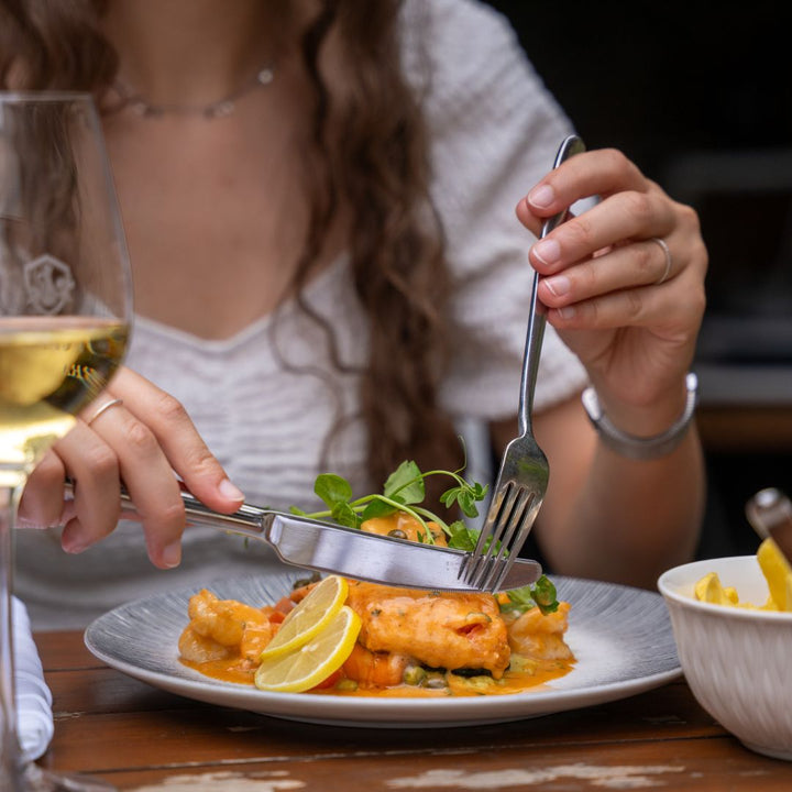 gebakken zalm bij Savoré in Roermond