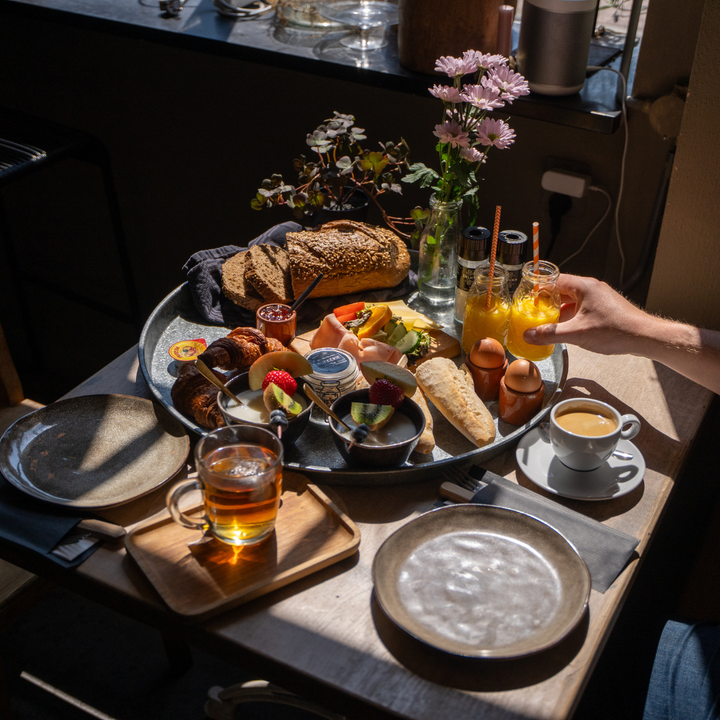 Ontbijt bij de Auw Drukkerie in Gulpen