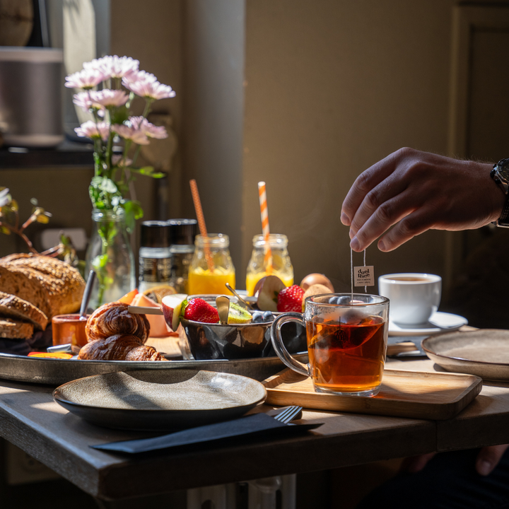 Ontbijt bij de Auw Drukkerie in Gulpen