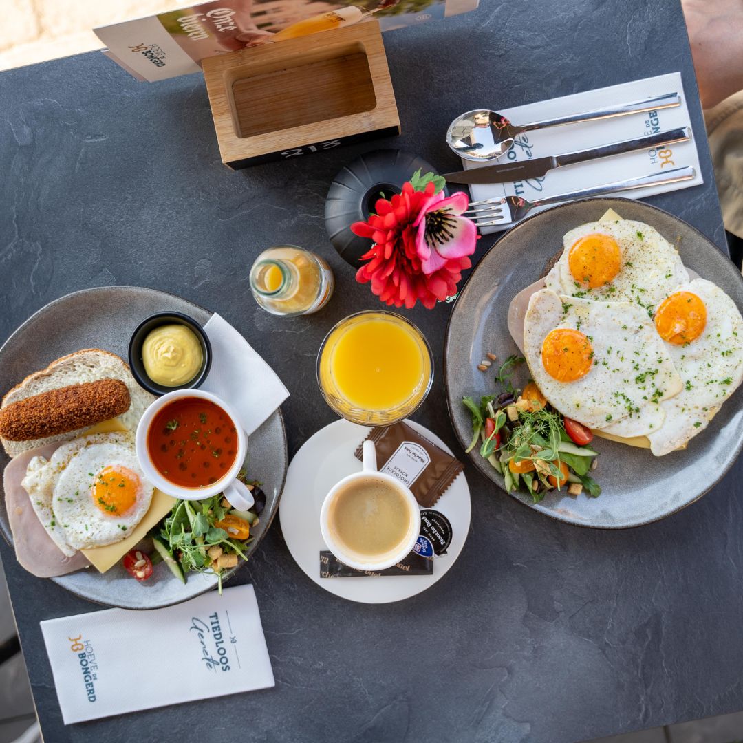 Lunch bij Hoeve de Bongerd in Beesel