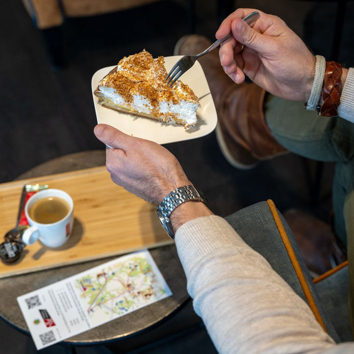 koffie en vlaai bij Stap & Hap Café Itterdal