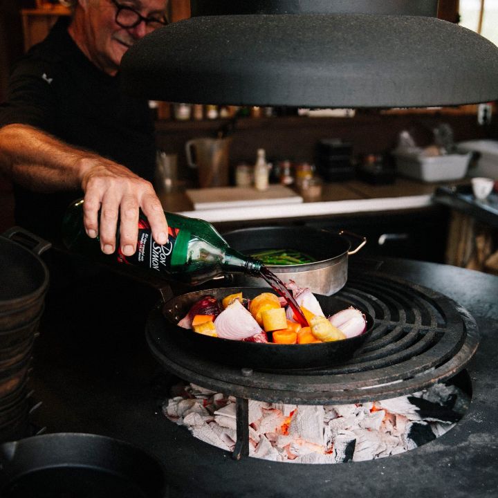 Koken op grill