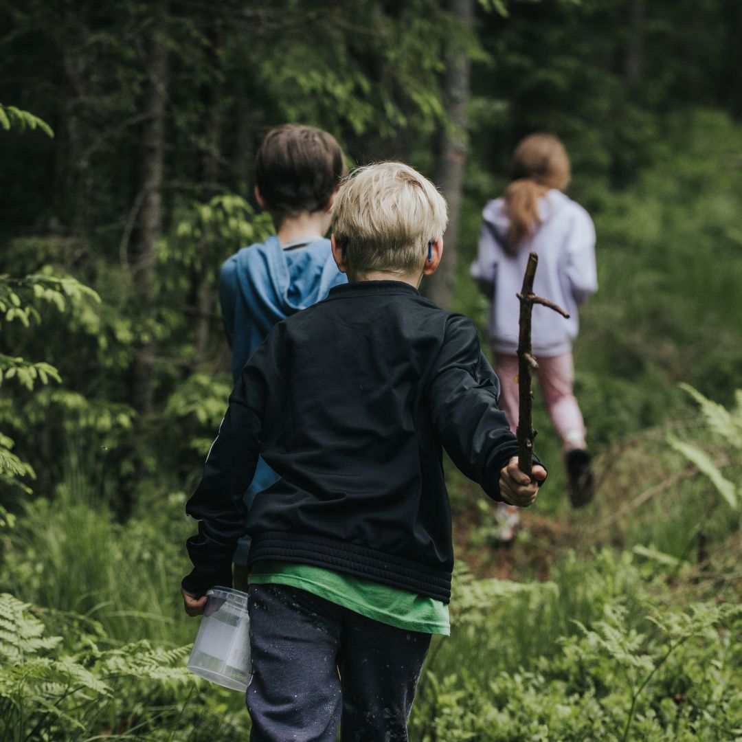 Kinderen in bos