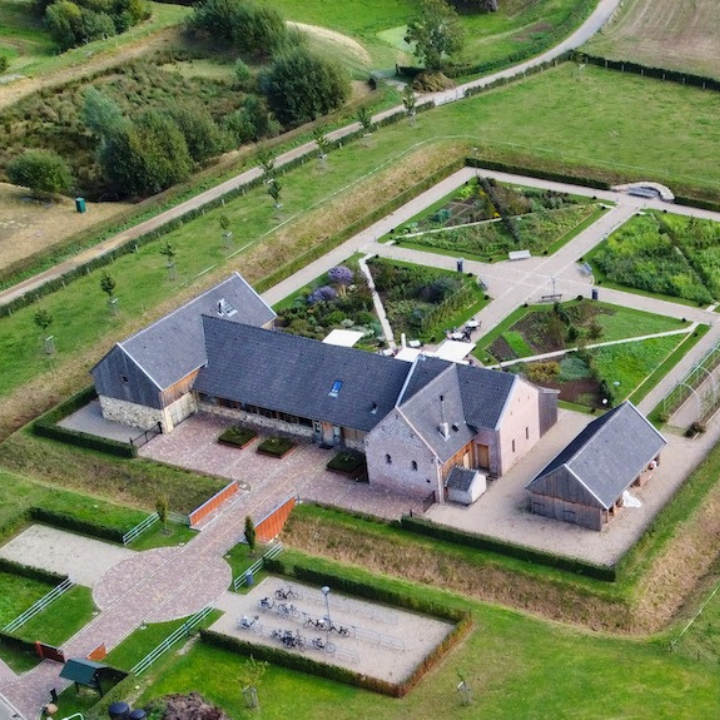 luchtfoto tuinrestaurant oude pastorie