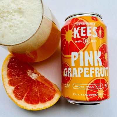 Pink grapefruit bier van brouwerij Kees high beer d'r eck 