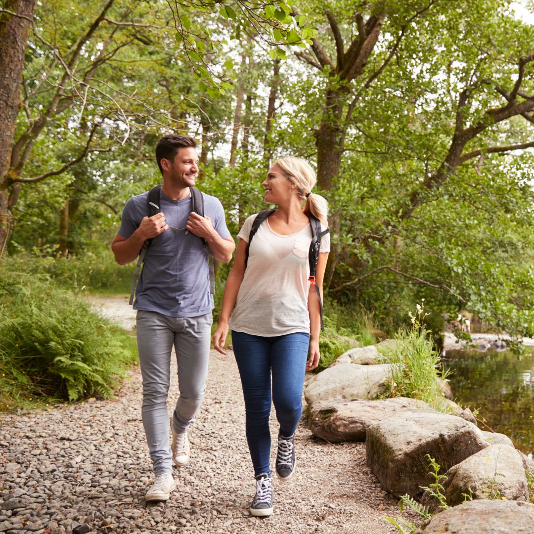 Wandelen in bos