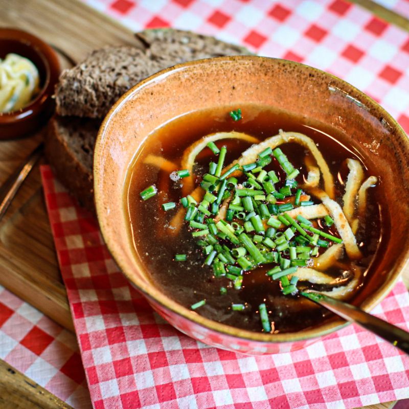 Oostenrijks 3-gangen menu in de Almhütte van Park het Plateau